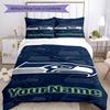 Seattle Seahawks Individualisierbares Namens-Bettwäsche-Set Atmungsaktiver Bettbezug Mit Kissenbezügen Dekorative Bettwäsche Für Schlafzimmer Heimdekoration Geburtstagsgeschenk