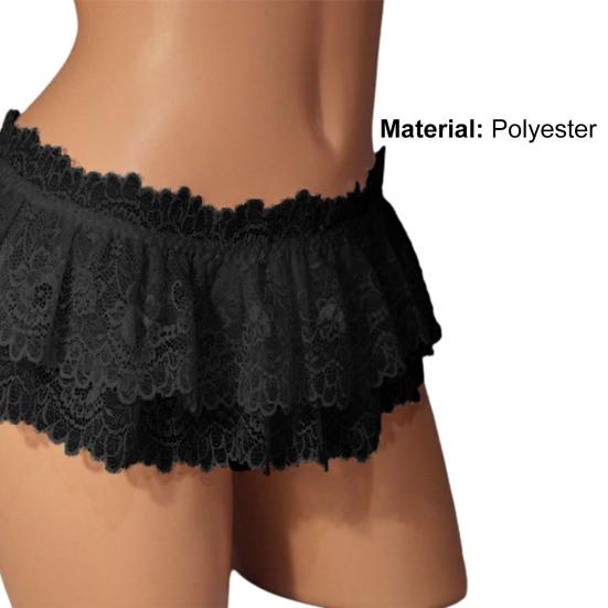 Women Briefs Lace Bow Sexy Pure Color Sweet G-string for Living Room
