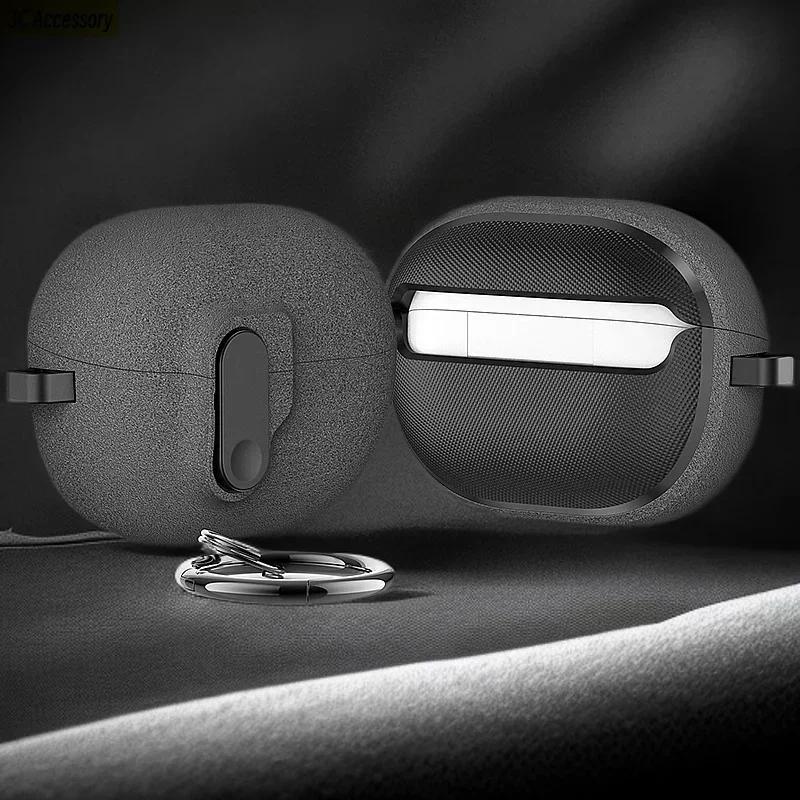 Case for Huawei Freebuds Pro 4 3 Luxury Wireless Bluetooth Earphone Case with Hook Shockproof Protect Cover for FreeBuds Pro 4 3