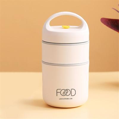 Stainless Steel Vacuum Thermal Lunch Box Insulated Lunch Bag Food Warmer Soup Cup Containers Pantry Storage And Organization