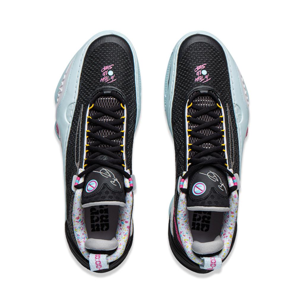 Li Ning All City 14 Dämpfung Rutschfest Abriebfest Rückprall Niedrig geschnittene Basketballschuhe Herren Schwarz ABAW001-13