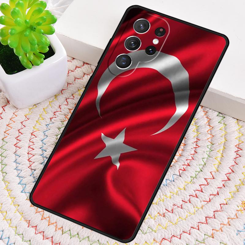 Turkey Turkish Flag Wolf TPU Phone Case For Samsung Galaxy Note 10 Pro S26 S25 S24 S23 S22 Ultra Plus S21 FE S20 Cover
