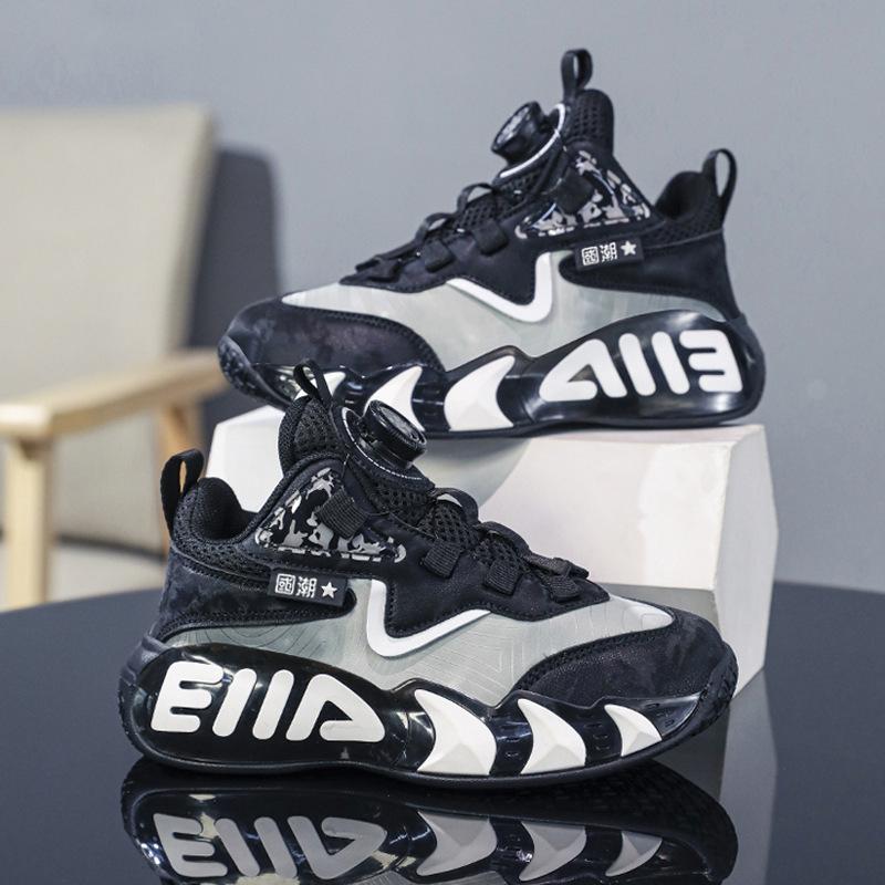 Classmate boys sports shoes 2025 spring and summer new children's basketball shoes medium and older boys soft-soled running shoes tide