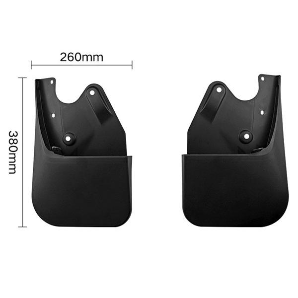 Toyota Tundra 2022-2024 Front & Rear Set, Black PP Plastic None