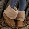 Women'S Winter Snow Boots with Thickened Lining, Ankle Boots That Are Warm and Comfortable.