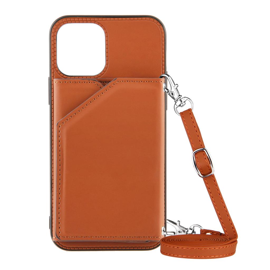 Lanyard Crossbody leather Case For iPhone 13 12 11 Pro Max XS MAX XR X 7 8 Plus Leather Card Slot With wallet Cover