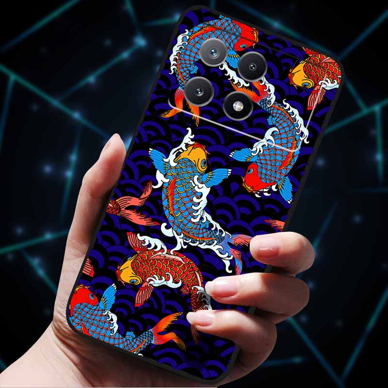 3D Flowers Emboss Fundas For Poco X6 Pro Case Soft Silicone Phone Case for Xiaomi Poco X6 Pro Poco X 6 Pro X6Pro Pocox6 Pro Bags