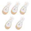 5 Pairs Suspenders Women Cotton Boat Socks Invisible Shallow Mouth Summer Thin Half Sole Socks Not Drop Heel Short Sox