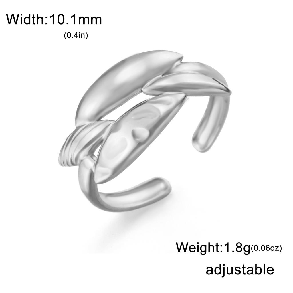 Fashion Stainless Steel Open Ring Dragonfly Irregular Geometric Finger Rings Women Jewelry Wedding Gift Wholesale