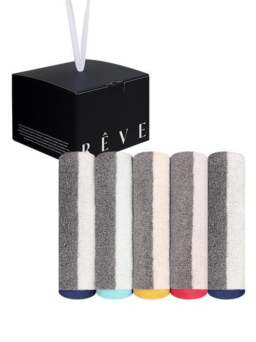 Songwol Towel Colorway Set Cotton Towel 180g 5-piece Revset red