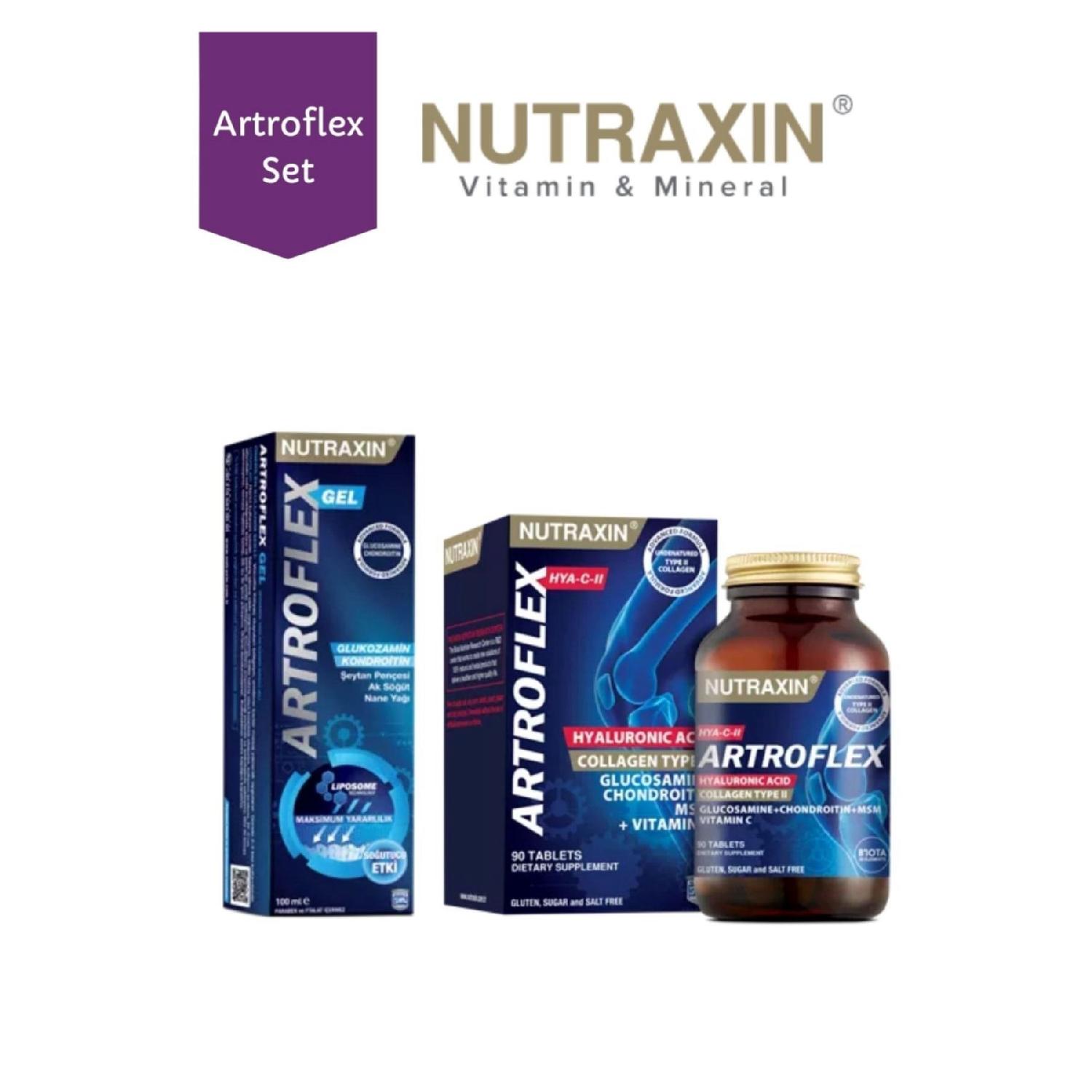 

Glucosamine Support Pack | Artroflex Hya-c-ii 90 Tablets-arthoflex Gel 100 Ml
