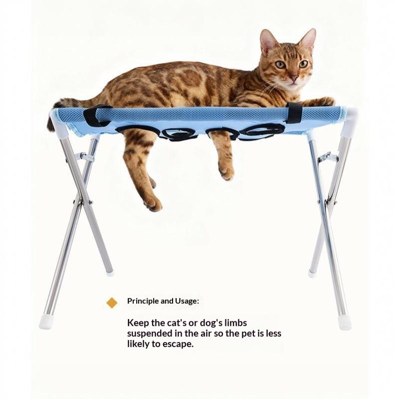Pet Grooming Bath Hammock Stand Adjustable Non-slip Breathable Mesh Restraint for Dog Cat Bathing Nail Clipping Grooming