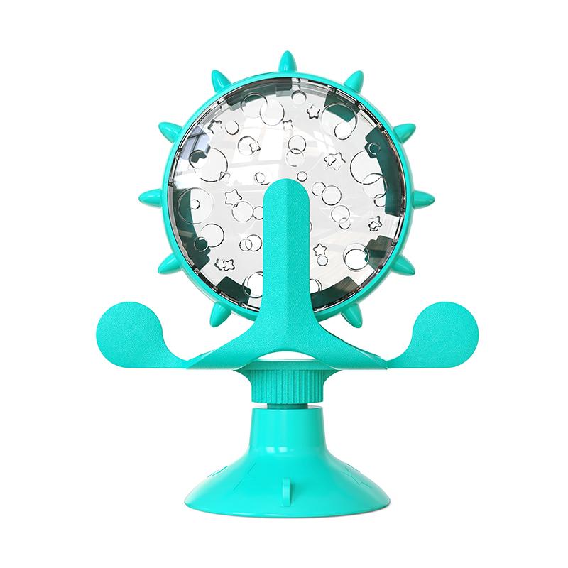 Interaktives Leckerli-Spielzeug für Katzen, kleine Hunde, langsamer Futterspender, Welpen, lustiges drehbares Rad, verbessern Sie den IQ, Kätzchen-Zubehör