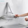 Foldable Wall-Mounted Clothes Hanger Rack - Space-Saving Aluminum Folding Hook Organizer for Bathroom,Bedroom & Laundry Room