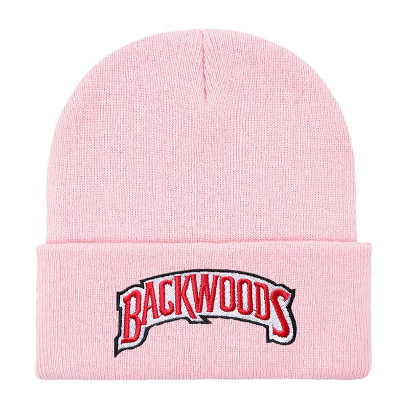 Backwoods Embroidered Beanie Hat With Adjustable Fit For Street Fashion And Cold Weather
