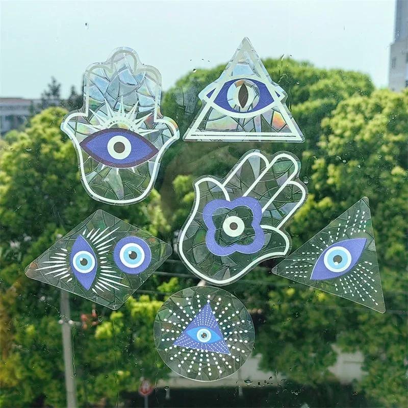 New Rainbow Sun Catcher Wall Stickers Light Catcher PVC Window Film Self Adhesive Decal Motorcycle Sticker PVC Film Home Decor