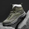 2025 Men's Versatile High-Top Hiking Shoes for Autumn/Winter - Wear-Resistant for Outdoor Hiking, Travel, Climbing, and Casual Sports