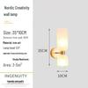 Lan Chen Nordic Double-Head Glass Wall Lamp for Living Room or Hallway