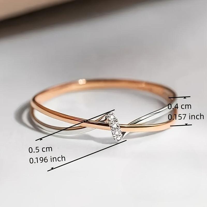 1pcs Twin Knot Wrapped Ring, Symbolizing A Lifetime Of Companionship, Simple And Versatile Hand Jewelry