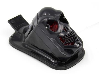 ImP Cool Skulls with Glow Eyes for Bikes, General Purpose Skull Tail Lamp, 12 V, Black