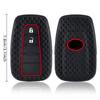 For Toyota Chr Camry Corolla Rav4 Highlander C-Hr Prius Land Cruiser Prado Silicone Remote Car Key Case Cover Shell Accessories