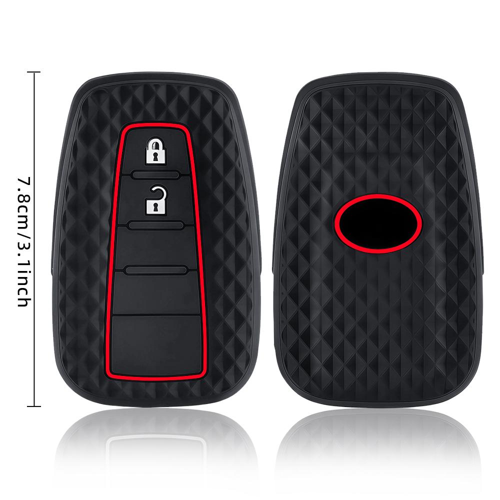 For Toyota Chr Camry Corolla Rav4 Highlander C-Hr Prius Land Cruiser Prado Silicone Remote Car Key Case Cover Shell Accessories