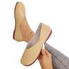 New Large-sized Soft Leather Single Shoes for Women, Comfortable and Casual, One-step Bean Shoes