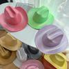 Modischer Cowgirl-Hut mit Glitzer-Pailletten und verstellbarem Seil, Westernhut, winddicht