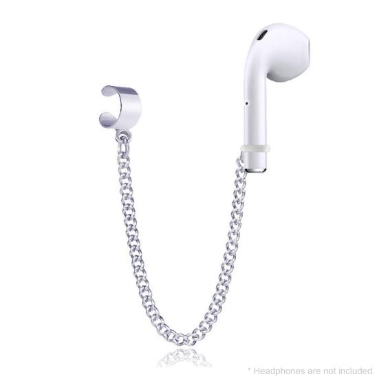 Stylish Wireless Earphones Titanium Steel Protective Chain Earrings for AirPods