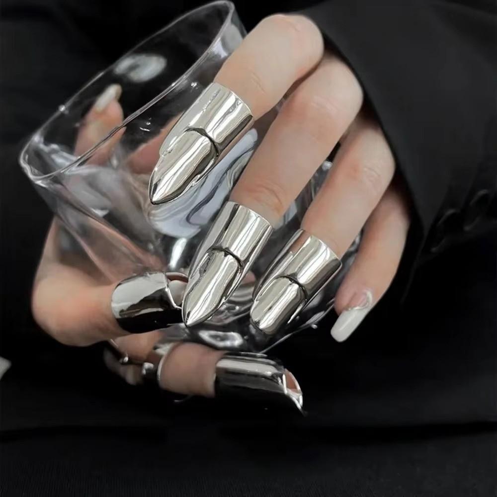 Fingertip Cover Nail Cover Ring Gold or Silver Fingernail Ring Gifts Finger Ring for Men and Women