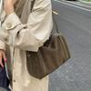 Premium Textured Bag Women's New Versatile Suede Shoulder Bag Large Capacity Retro Commuter Messenger Bag