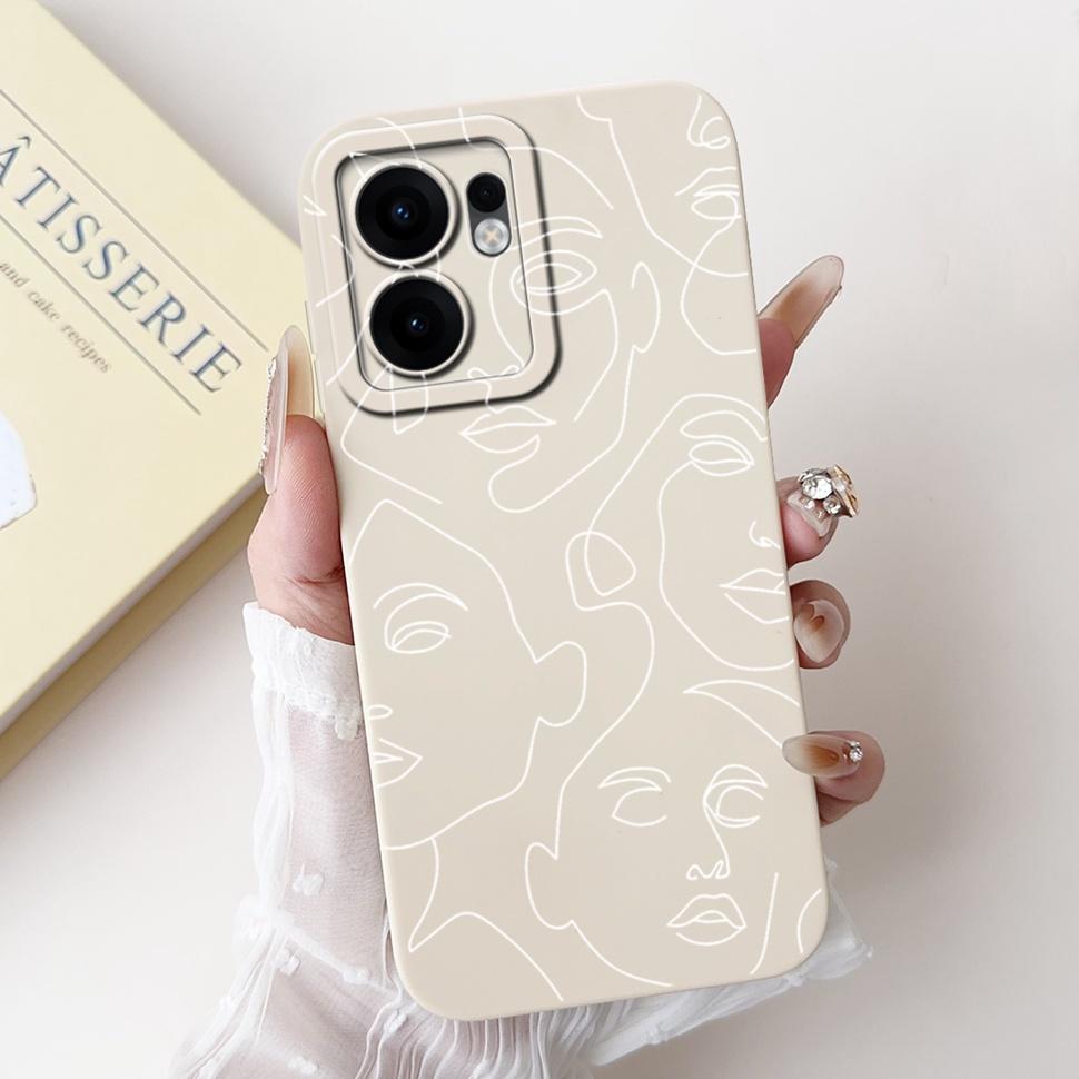 

For Oppo Reno 13F 5G Case CPH2699 Unique Painted Cover Soft Silicone Phone Cases For Oppo Reno13 F 13F Reno13F Full Bumper Capa Oppo Reno 13F 5G
