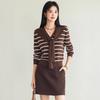 2025 Autumn Korean Shawl-Style Loose Knit Sweater for Women 1G8932381