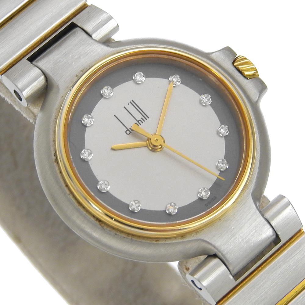 Dunhill Millennium Watches 12P diamond grayDial Stainless Steel Quartz Analog display Women Used