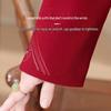 Chinese Style Embroidered Fan Jacket for Mature Women