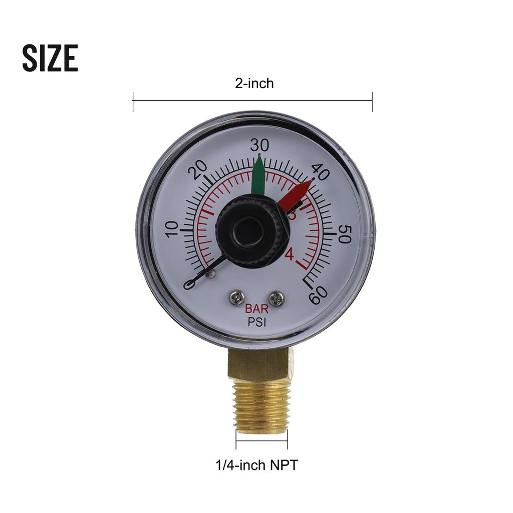ECX271261 Pressure Gauge For For For Hayward Pool Filter,Sand Filter Replacement Parts For For For Hayward Pool Filter