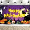 Spooky Cartoon Halloween Backdrop Cute Cat Ghost Happy Halloween Banner Halloween Backgrounds for Kid Photography Party Supplies331