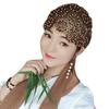 YASEEN Fancy Women's Rhinestone Sequin Fabric Hijab Bonnet Muslim Caps Hat African Headwrap Turban Breathable