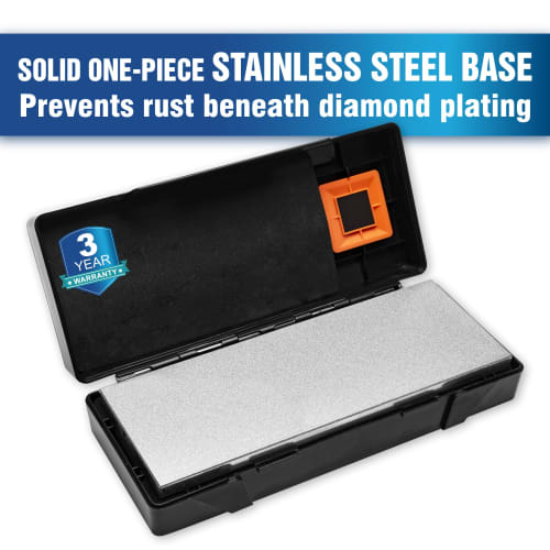 SHARPAL 162N Whetstone Set, Double-Sided Diamond Whetstone for Knife Sharpening, Axe Sharpening, and Scissors, with a 325# Rough Sharpening Surface an