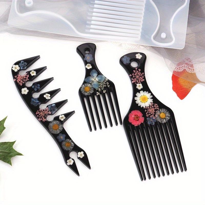 New Transparent Silicone Mould Resin Decorative Craft DIY Comb African Comb Mould Epoxy Resin Molds For Jewelry Home Supplies