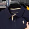 Mercerized Cotton Polo Shirt: Men's Summer Short Sleeve with Small Pony Logo