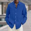 Design Sense Solid Color Shirt Men's Long Sleeved Spring Autumn Trendy Brand Loose Casual Shirts Men’s