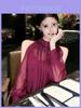 Soft Satin Off Shoulder Blouse For Spring 2025 Womens Fashion With 3d Pattern And Loose Fit
