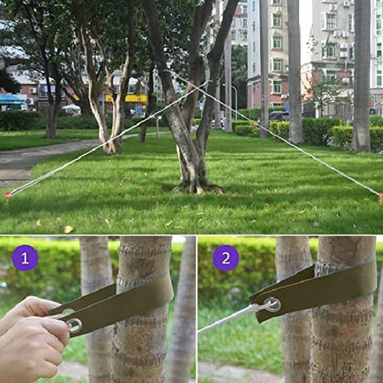2/6/12Pcs Tree Strap with Grommet Strong Load Bearing Good Support Effectively Fixed Newly Planted Branch Belt Garden Tool