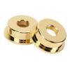 2PCS TL Electric Guitar Jack Cover Round Metal Electrosocket Plate with Mounting Screws Gold