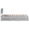 Bed Frame Grey Sonoma 100 x 200 cm Engineered Wood