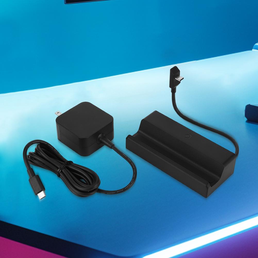For Steam Deck Expansion Dock Base with US Power Supply Dock Base Bracket 7 In 1 Charging Dock Handheld Game Console Accessories