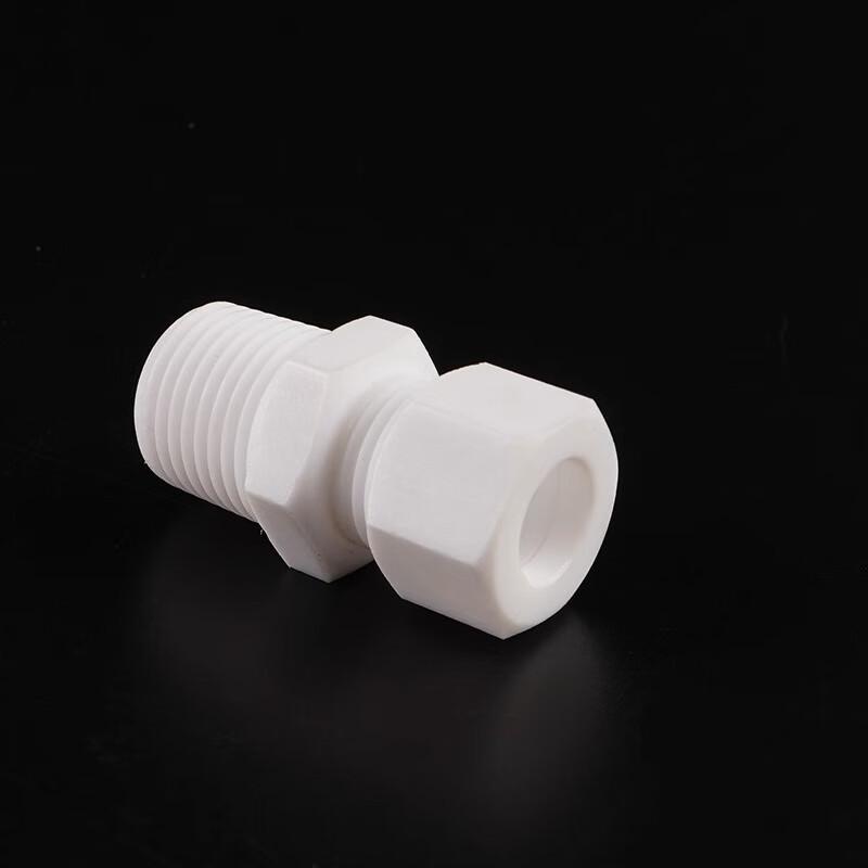 PTFE NPT1/4 External Thread Straight Connector