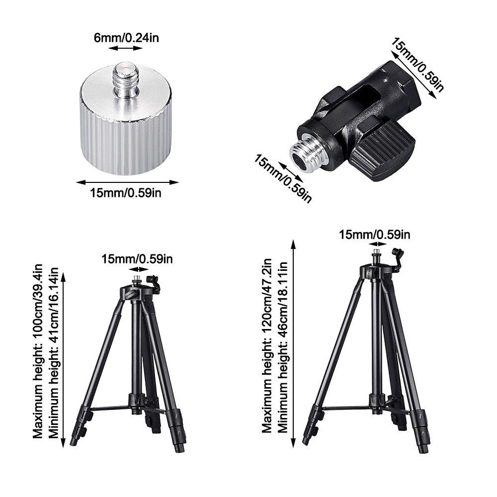 Aluminum Alloy Tripod Adapter Bubble Level Multi-Adjustment Laser Level Stand Quick Setup Tiltable Laser Level Tripod