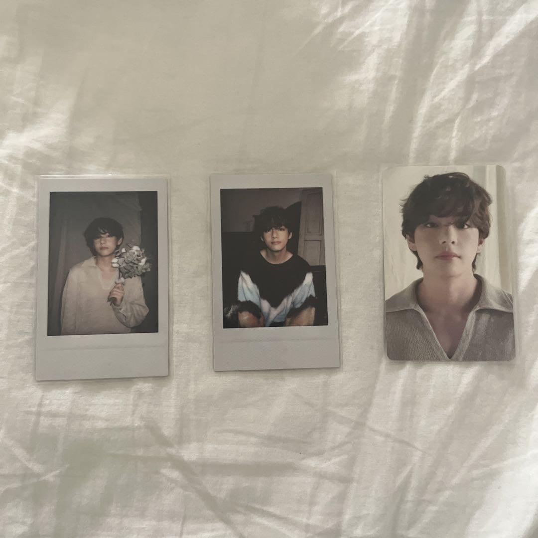 [ИСПОЛЬЗОВАННЫЙ] BTS Taehyung Polaroid Photo Deco Kit Cheki Trading Card Photo V Tae